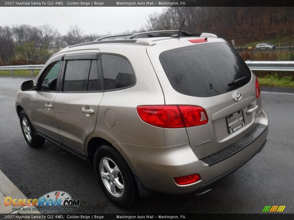 2007 Hyundai Santa Fe GLS 4WD Golden Beige / Beige Photo #7