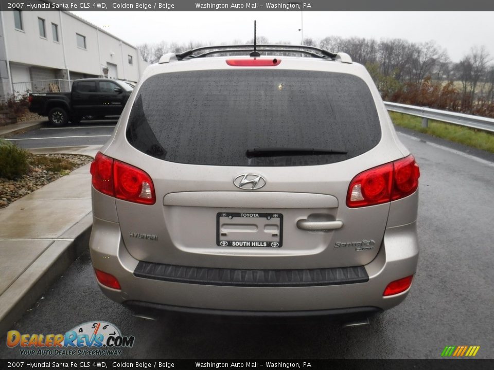 2007 Hyundai Santa Fe GLS 4WD Golden Beige / Beige Photo #8
