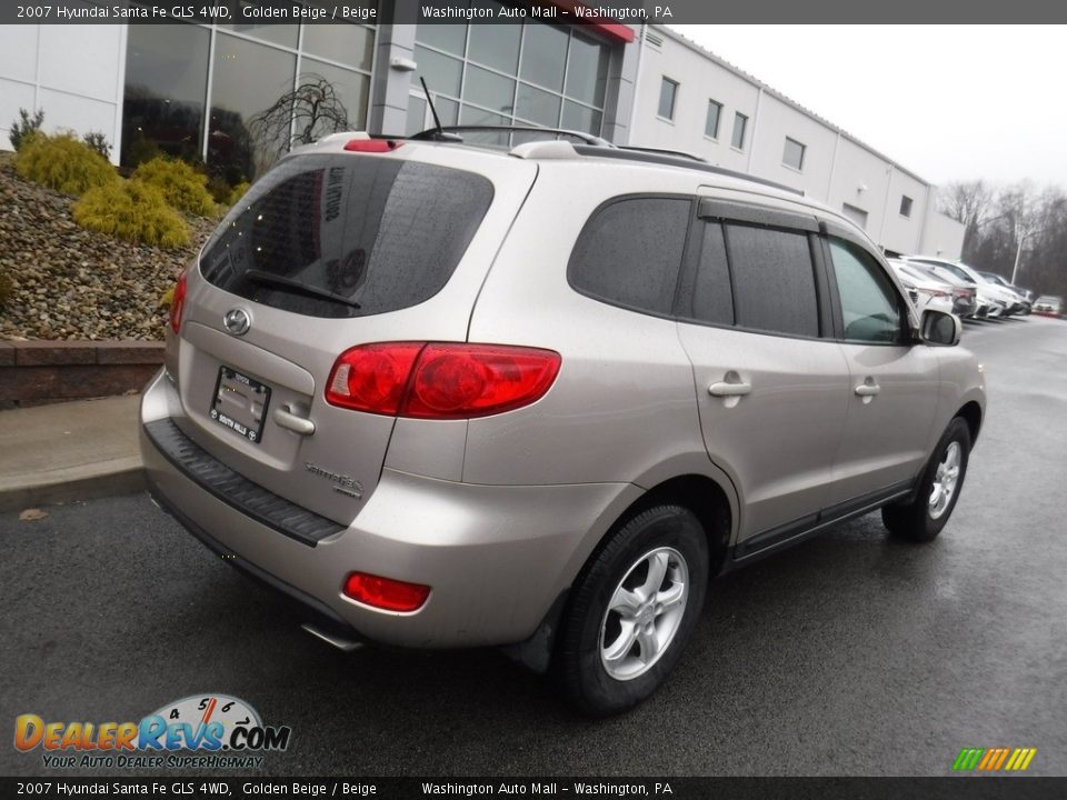 2007 Hyundai Santa Fe GLS 4WD Golden Beige / Beige Photo #9