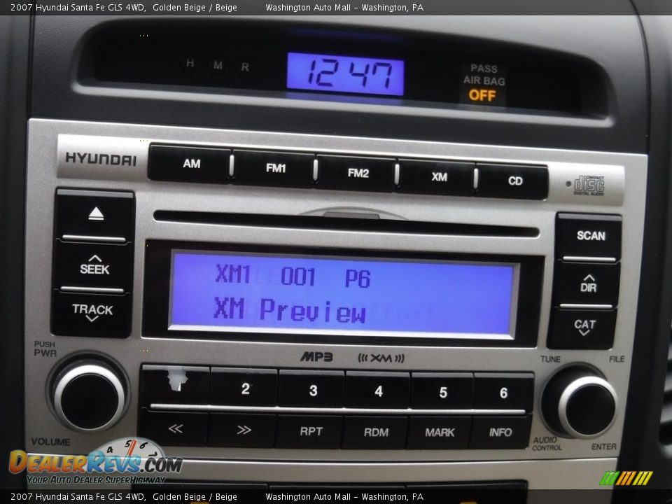 2007 Hyundai Santa Fe GLS 4WD Golden Beige / Beige Photo #17