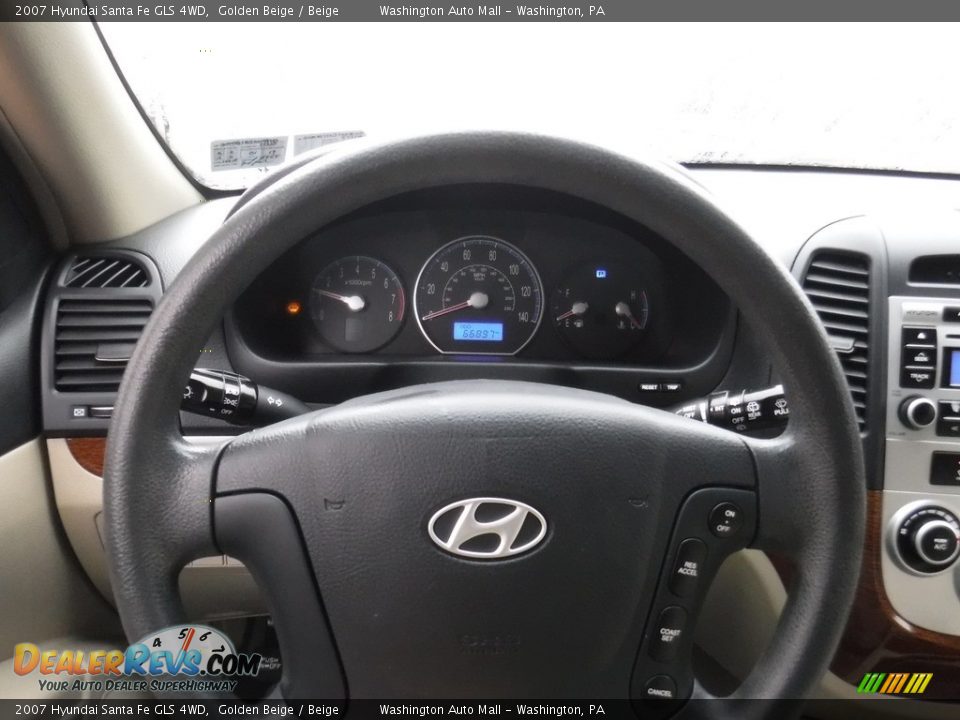 2007 Hyundai Santa Fe GLS 4WD Golden Beige / Beige Photo #18