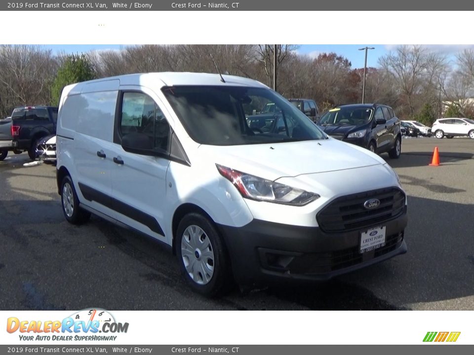 2019 Ford Transit Connect XL Van White / Ebony Photo #1