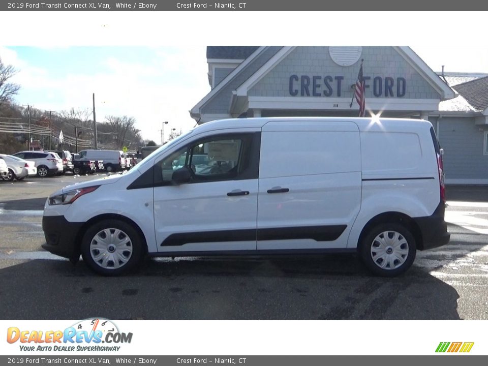 2019 Ford Transit Connect XL Van White / Ebony Photo #4