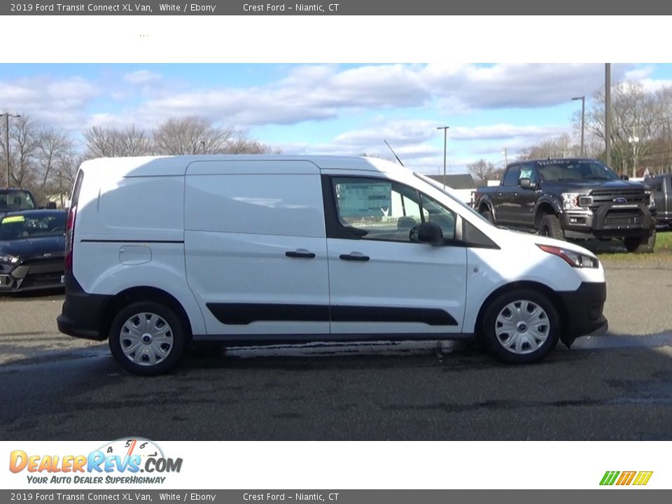 2019 Ford Transit Connect XL Van White / Ebony Photo #8