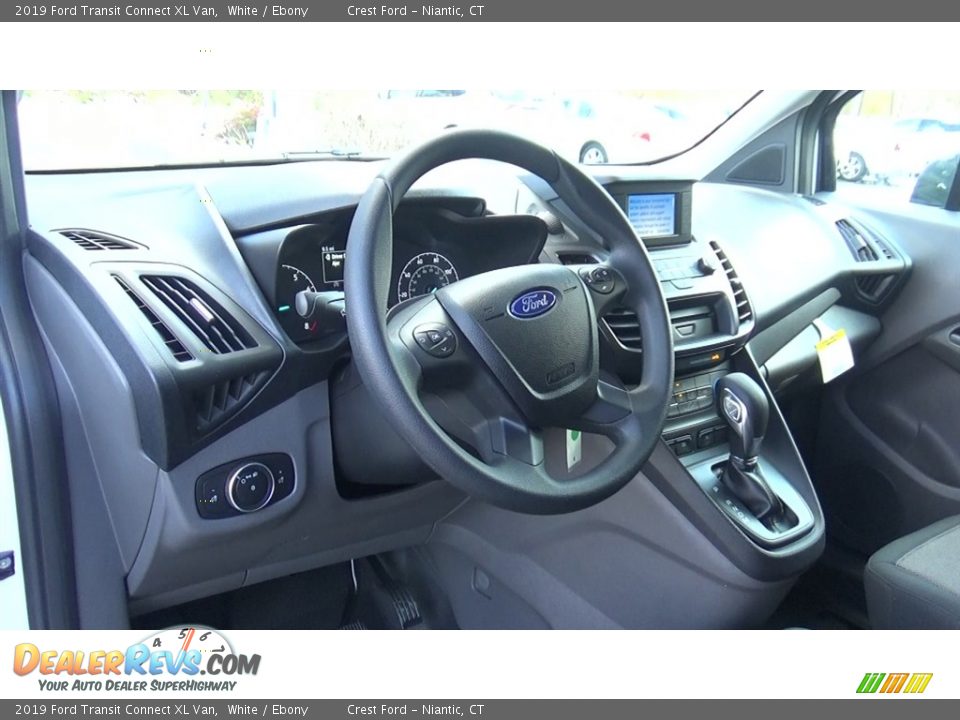 2019 Ford Transit Connect XL Van White / Ebony Photo #10