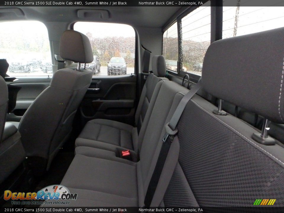 2018 GMC Sierra 1500 SLE Double Cab 4WD Summit White / Jet Black Photo #11