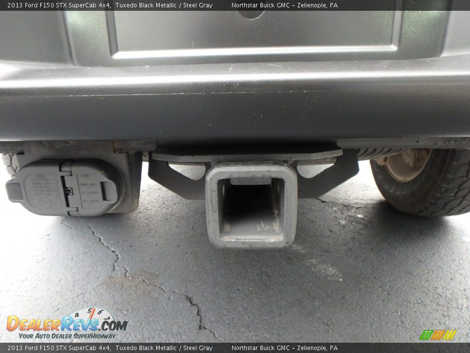 2013 Ford F150 STX SuperCab 4x4 Tuxedo Black Metallic / Steel Gray Photo #12