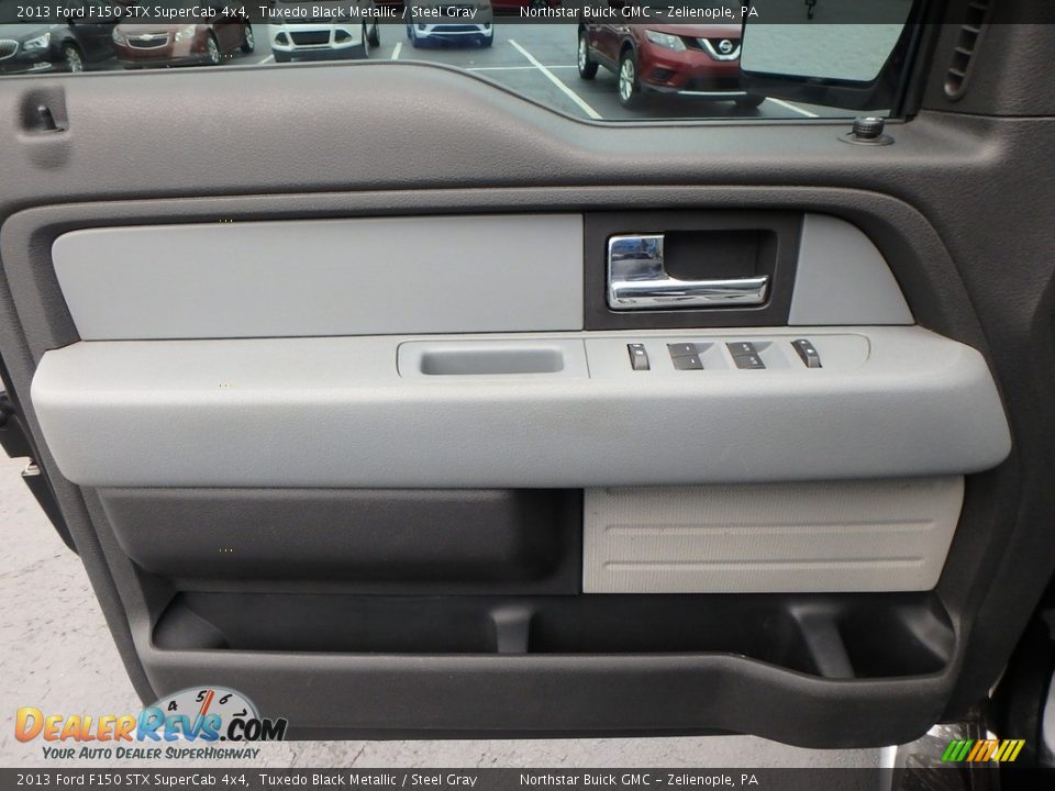 2013 Ford F150 STX SuperCab 4x4 Tuxedo Black Metallic / Steel Gray Photo #19