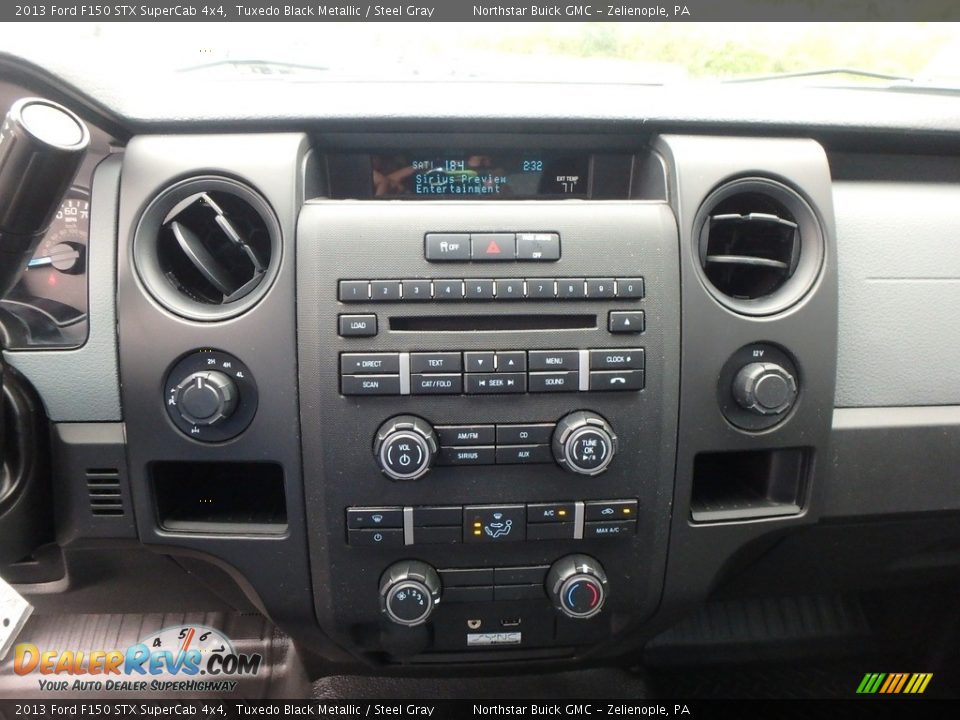 2013 Ford F150 STX SuperCab 4x4 Tuxedo Black Metallic / Steel Gray Photo #28