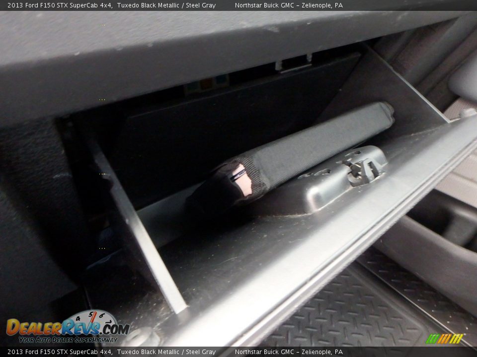 2013 Ford F150 STX SuperCab 4x4 Tuxedo Black Metallic / Steel Gray Photo #30