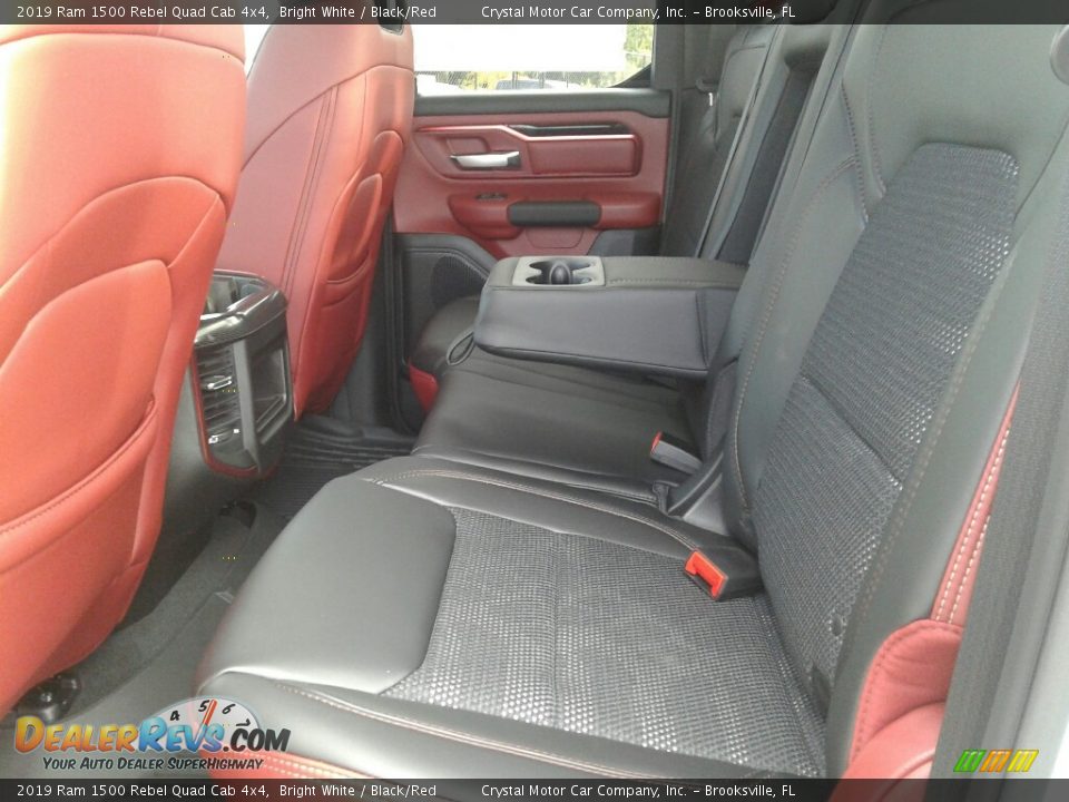 Rear Seat of 2019 Ram 1500 Rebel Quad Cab 4x4 Photo #10