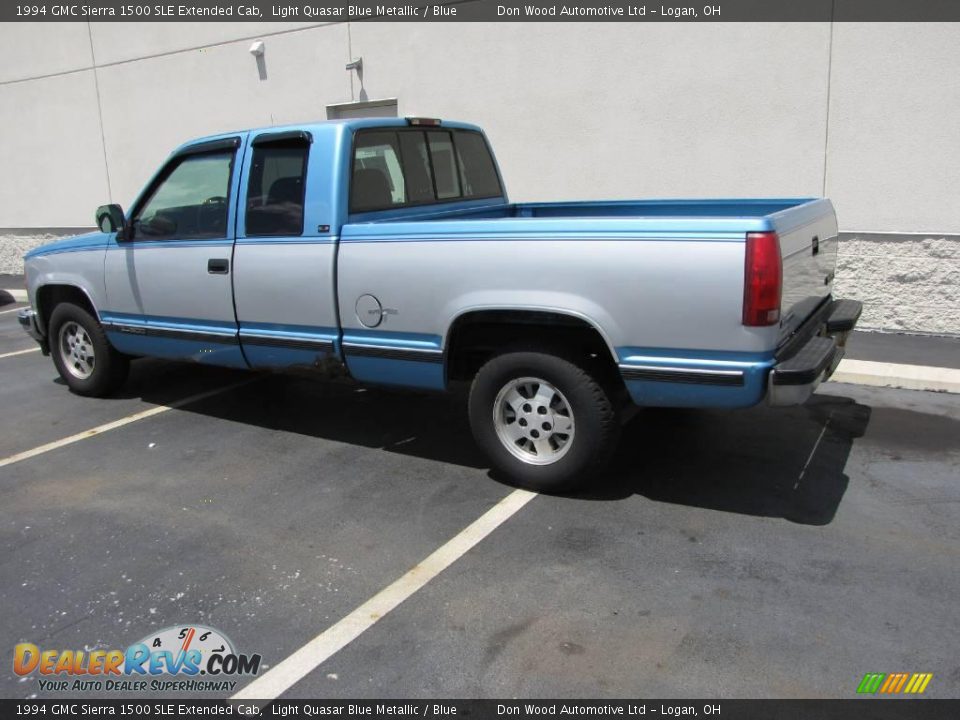 1994 GMC Sierra 1500 SLE Extended Cab Light Quasar Blue Metallic / Blue Photo #2