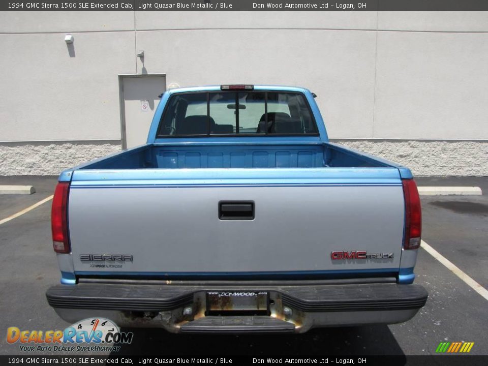 1994 GMC Sierra 1500 SLE Extended Cab Light Quasar Blue Metallic / Blue Photo #6