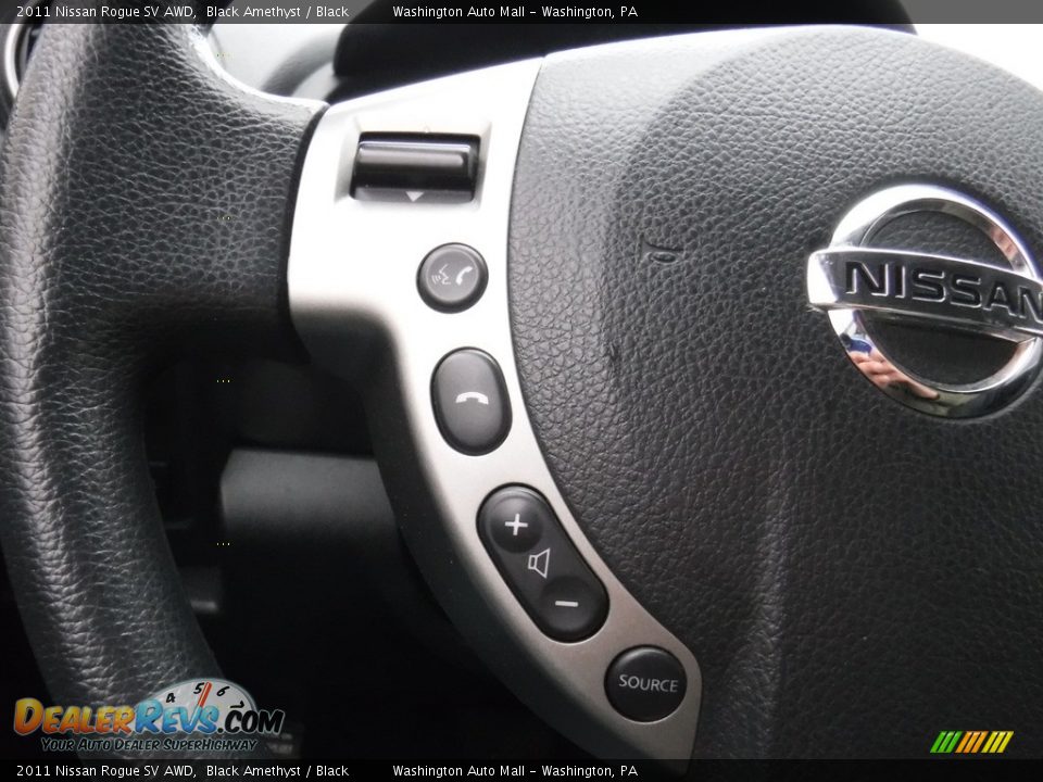 2011 Nissan Rogue SV AWD Black Amethyst / Black Photo #24