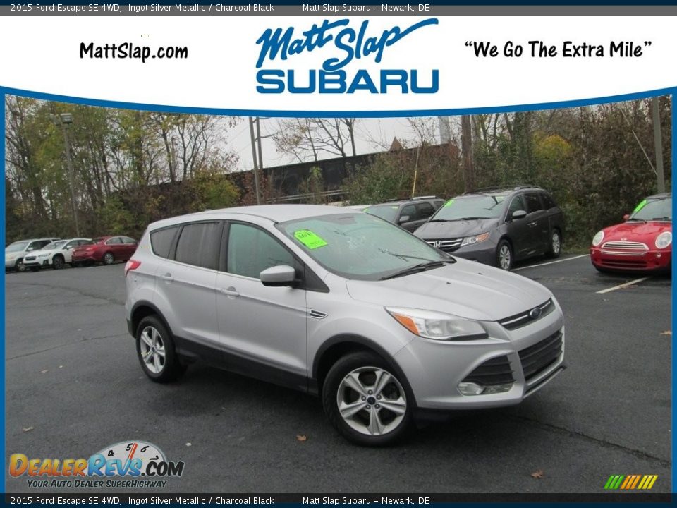 2015 Ford Escape SE 4WD Ingot Silver Metallic / Charcoal Black Photo #1