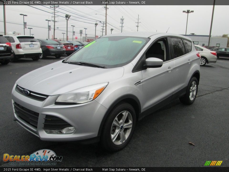 2015 Ford Escape SE 4WD Ingot Silver Metallic / Charcoal Black Photo #2