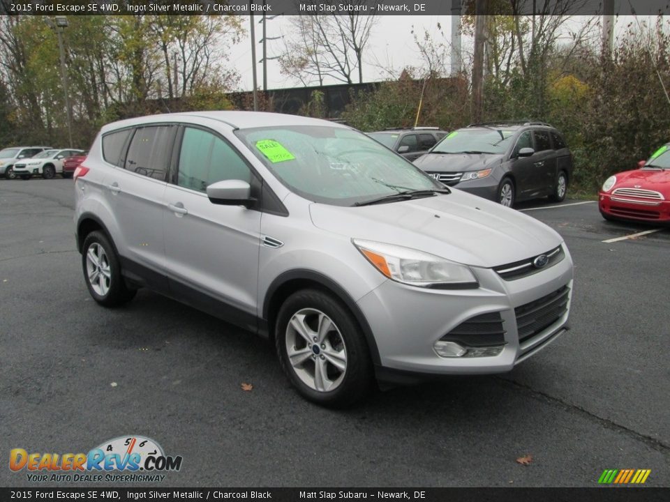 2015 Ford Escape SE 4WD Ingot Silver Metallic / Charcoal Black Photo #4