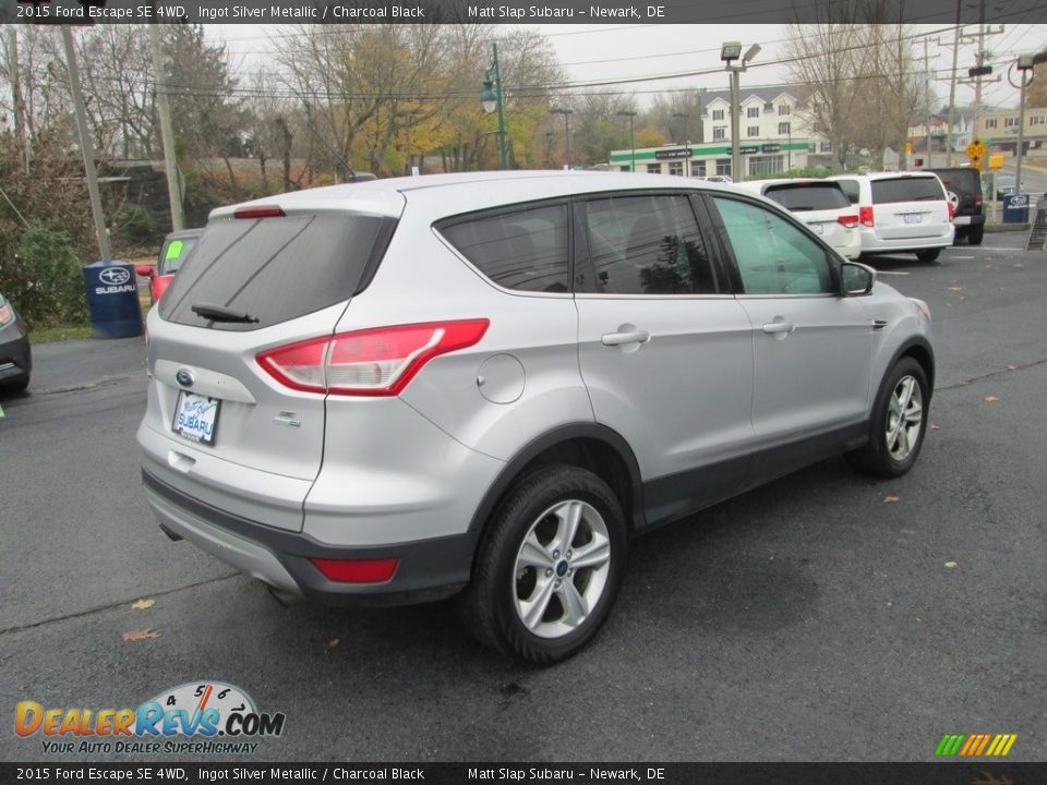 2015 Ford Escape SE 4WD Ingot Silver Metallic / Charcoal Black Photo #6
