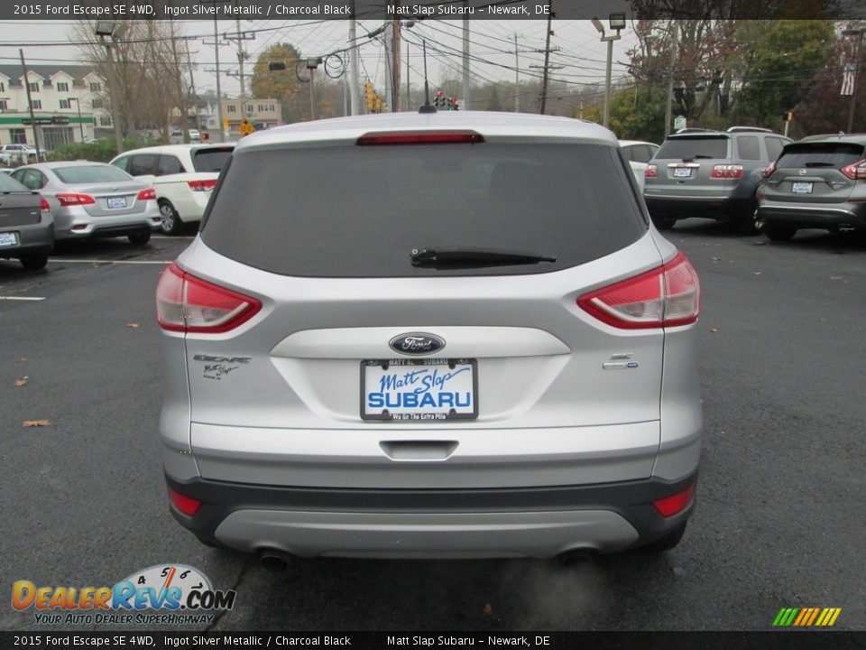 2015 Ford Escape SE 4WD Ingot Silver Metallic / Charcoal Black Photo #7
