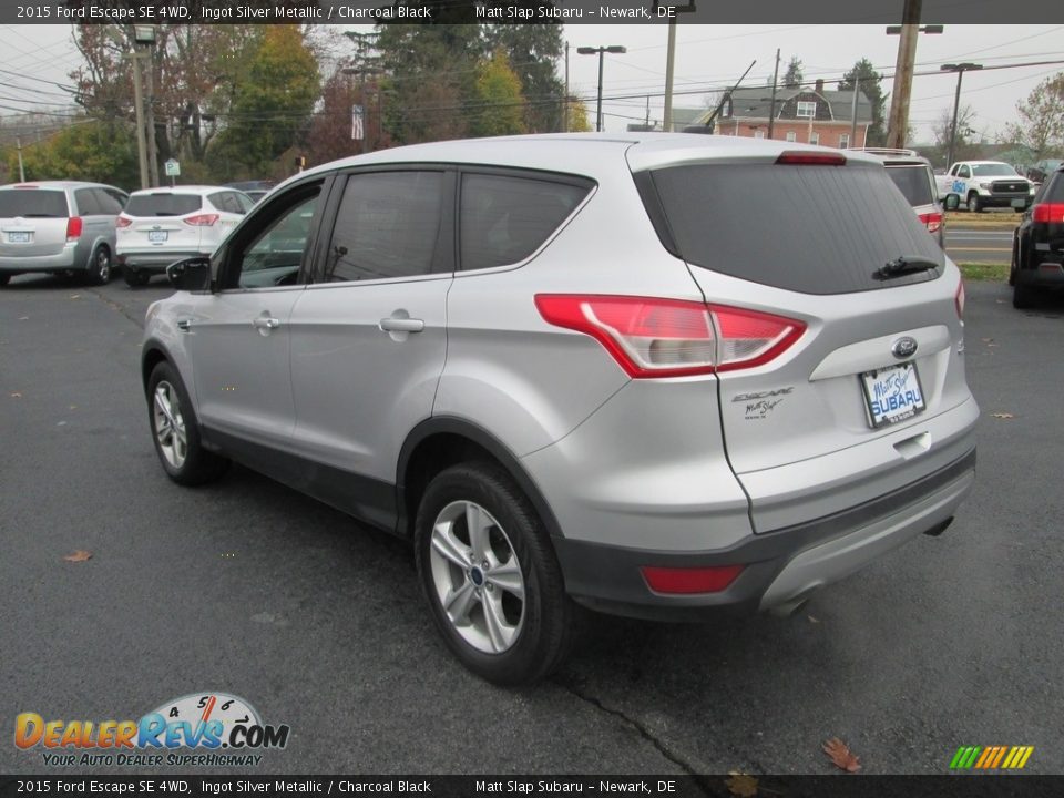2015 Ford Escape SE 4WD Ingot Silver Metallic / Charcoal Black Photo #8