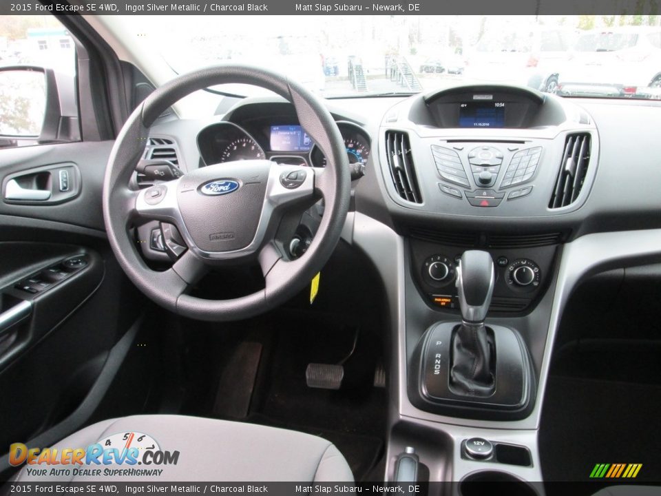 2015 Ford Escape SE 4WD Ingot Silver Metallic / Charcoal Black Photo #10