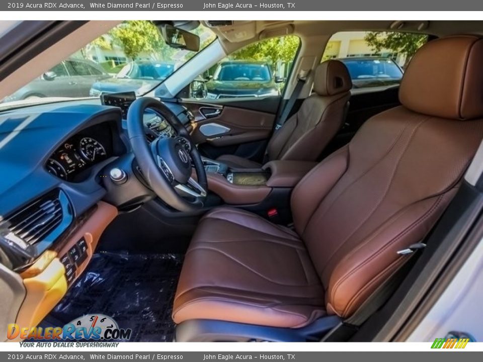 2019 Acura RDX Advance White Diamond Pearl / Espresso Photo #16