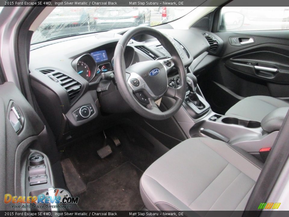 2015 Ford Escape SE 4WD Ingot Silver Metallic / Charcoal Black Photo #12