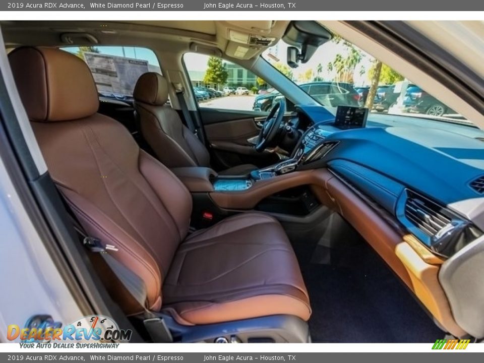 2019 Acura RDX Advance White Diamond Pearl / Espresso Photo #24