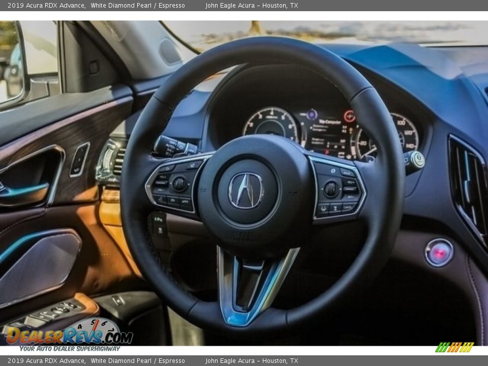 2019 Acura RDX Advance White Diamond Pearl / Espresso Photo #27