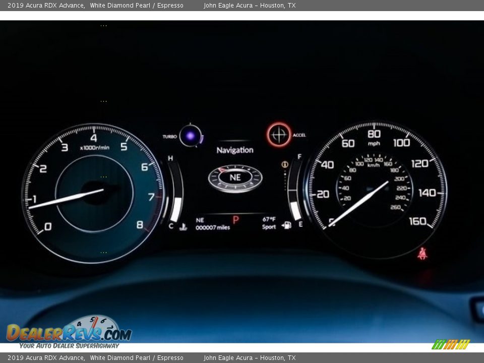 2019 Acura RDX Advance White Diamond Pearl / Espresso Photo #33