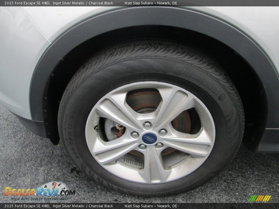 2015 Ford Escape SE 4WD Ingot Silver Metallic / Charcoal Black Photo #22