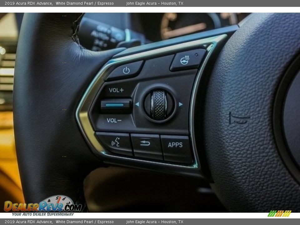 2019 Acura RDX Advance White Diamond Pearl / Espresso Photo #36