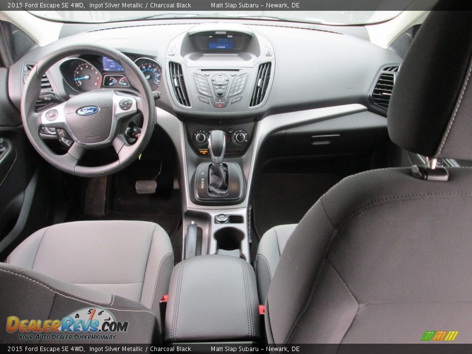 2015 Ford Escape SE 4WD Ingot Silver Metallic / Charcoal Black Photo #24