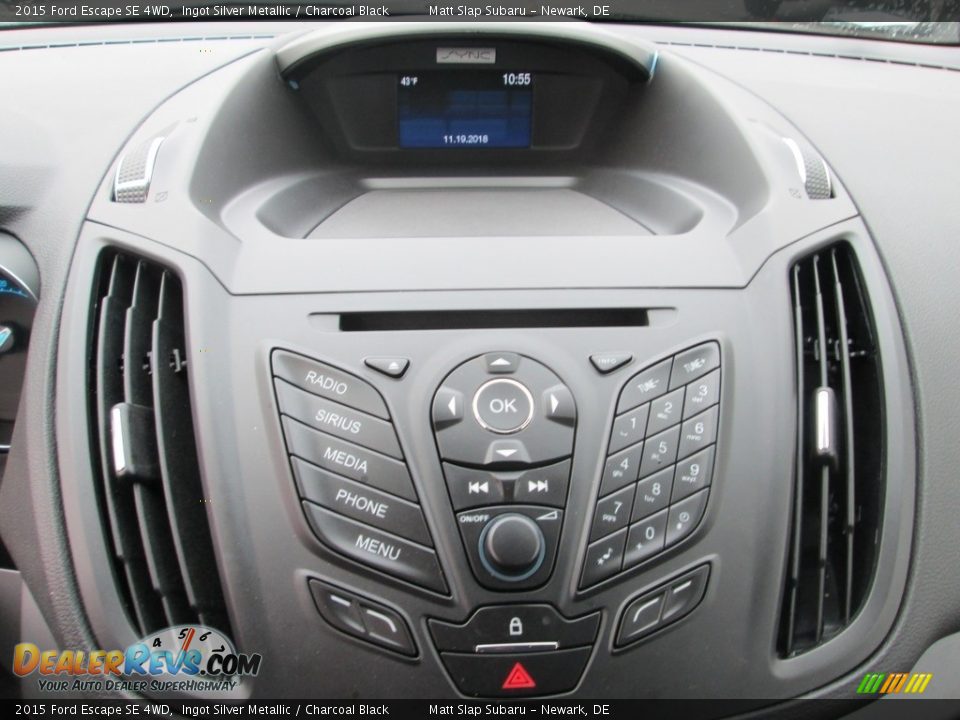 2015 Ford Escape SE 4WD Ingot Silver Metallic / Charcoal Black Photo #25