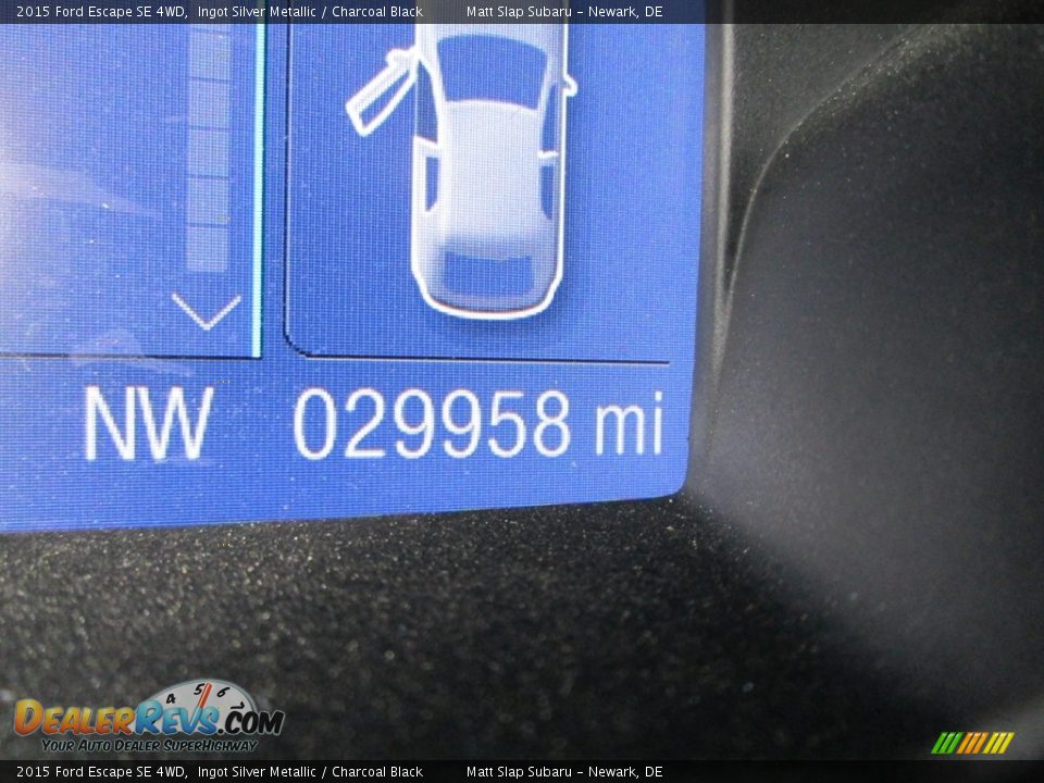 2015 Ford Escape SE 4WD Ingot Silver Metallic / Charcoal Black Photo #28