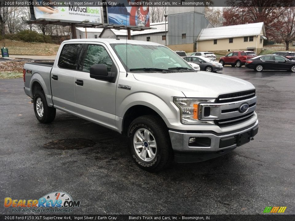 2018 Ford F150 XLT SuperCrew 4x4 Ingot Silver / Earth Gray Photo #1