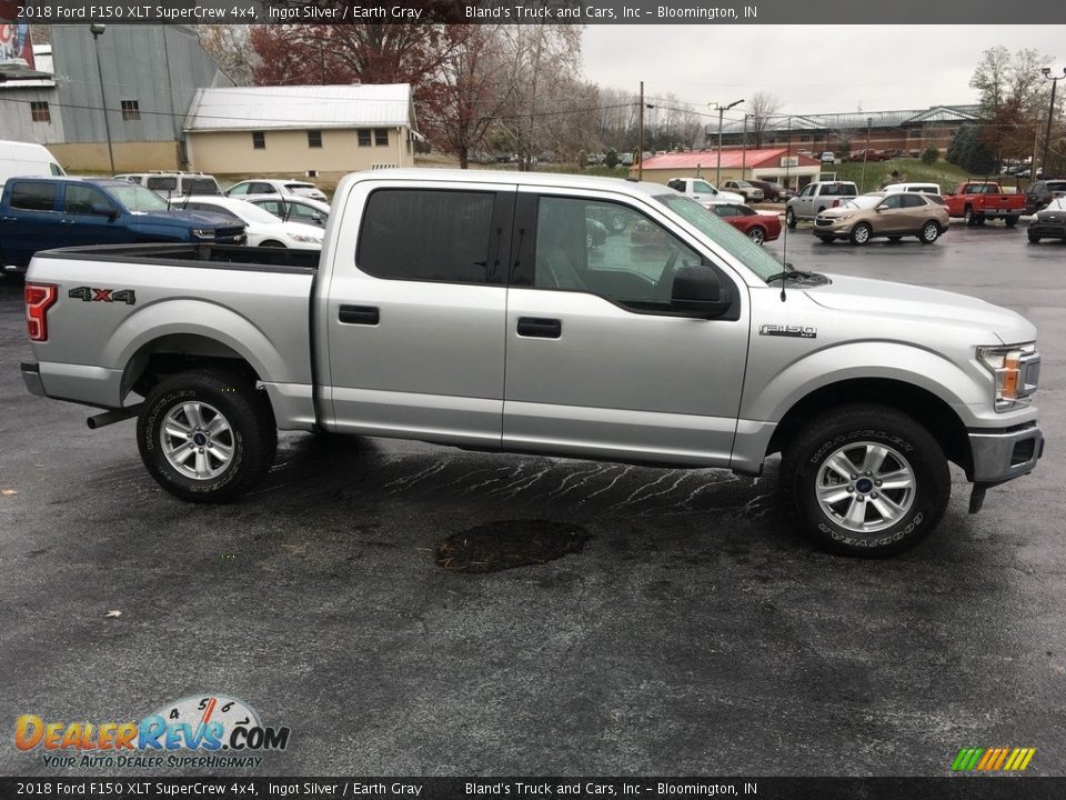 2018 Ford F150 XLT SuperCrew 4x4 Ingot Silver / Earth Gray Photo #2