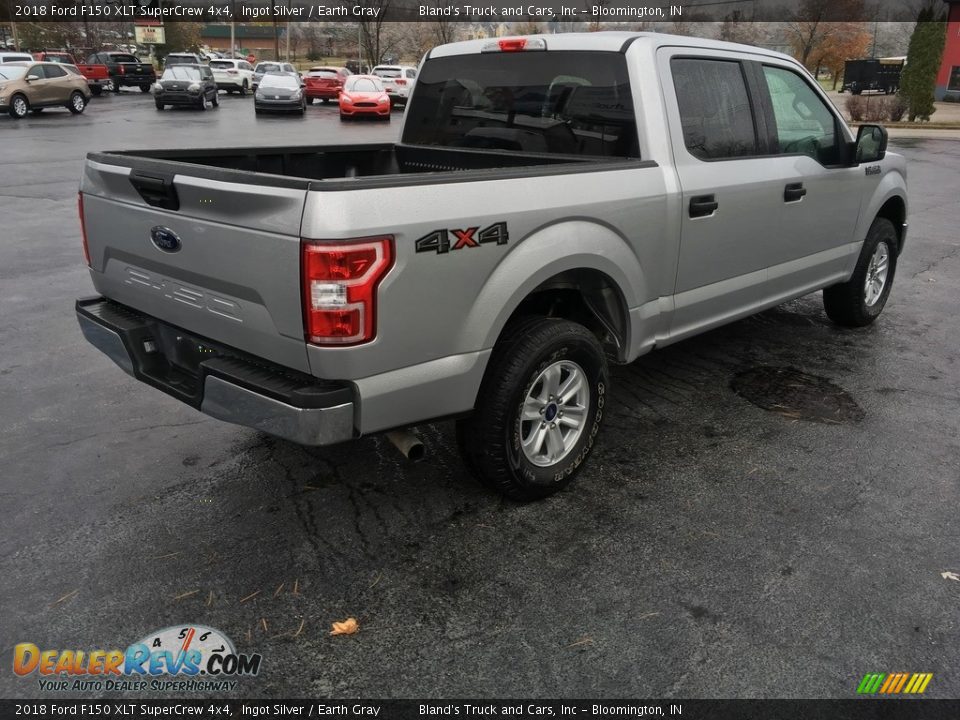2018 Ford F150 XLT SuperCrew 4x4 Ingot Silver / Earth Gray Photo #3