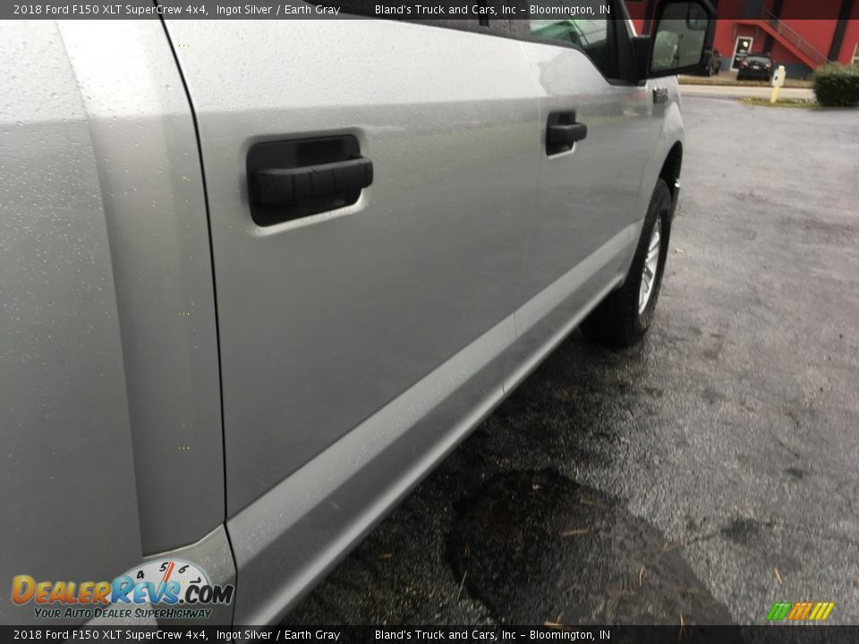 2018 Ford F150 XLT SuperCrew 4x4 Ingot Silver / Earth Gray Photo #8