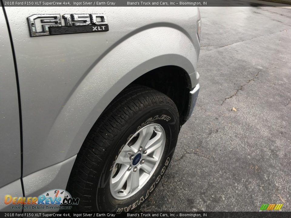 2018 Ford F150 XLT SuperCrew 4x4 Ingot Silver / Earth Gray Photo #10
