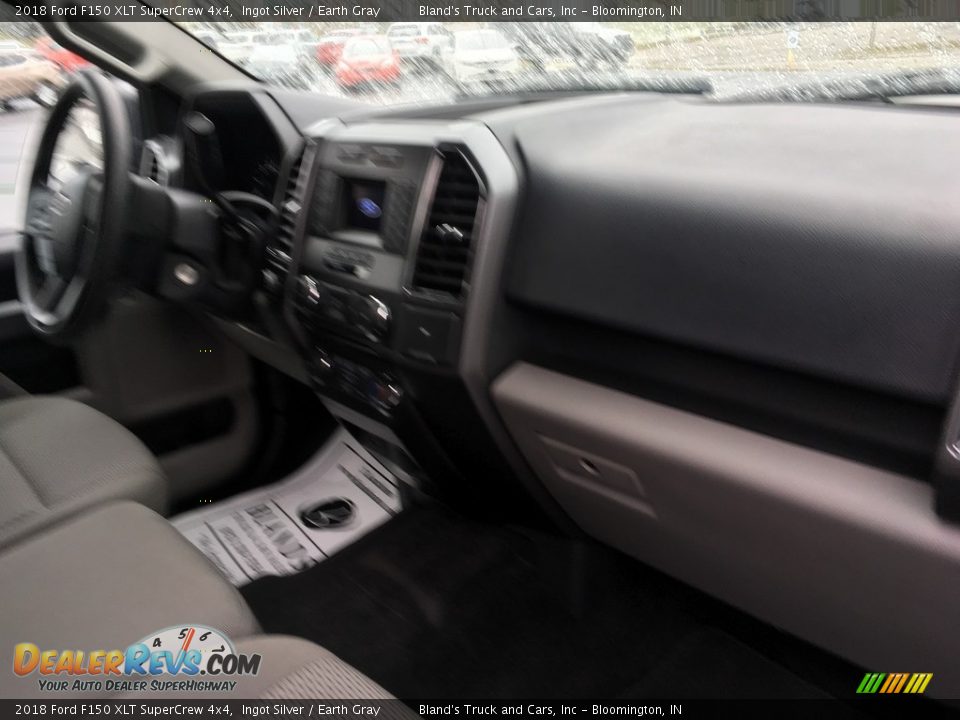 2018 Ford F150 XLT SuperCrew 4x4 Ingot Silver / Earth Gray Photo #14