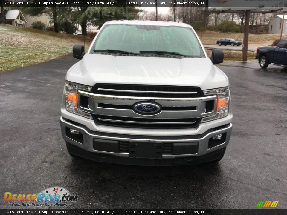 2018 Ford F150 XLT SuperCrew 4x4 Ingot Silver / Earth Gray Photo #23