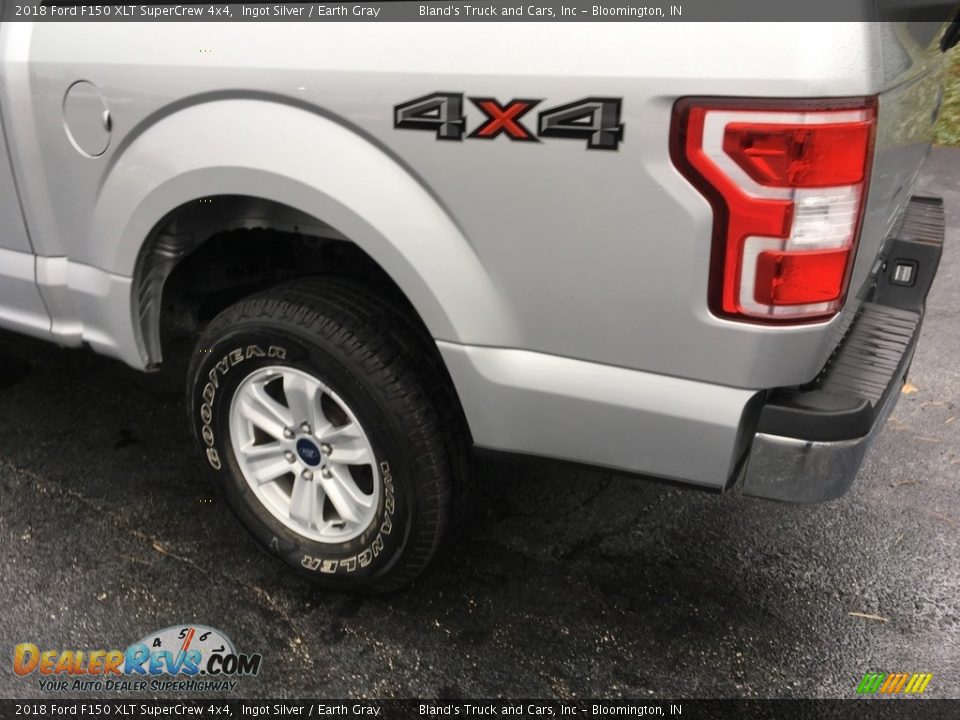 2018 Ford F150 XLT SuperCrew 4x4 Ingot Silver / Earth Gray Photo #27
