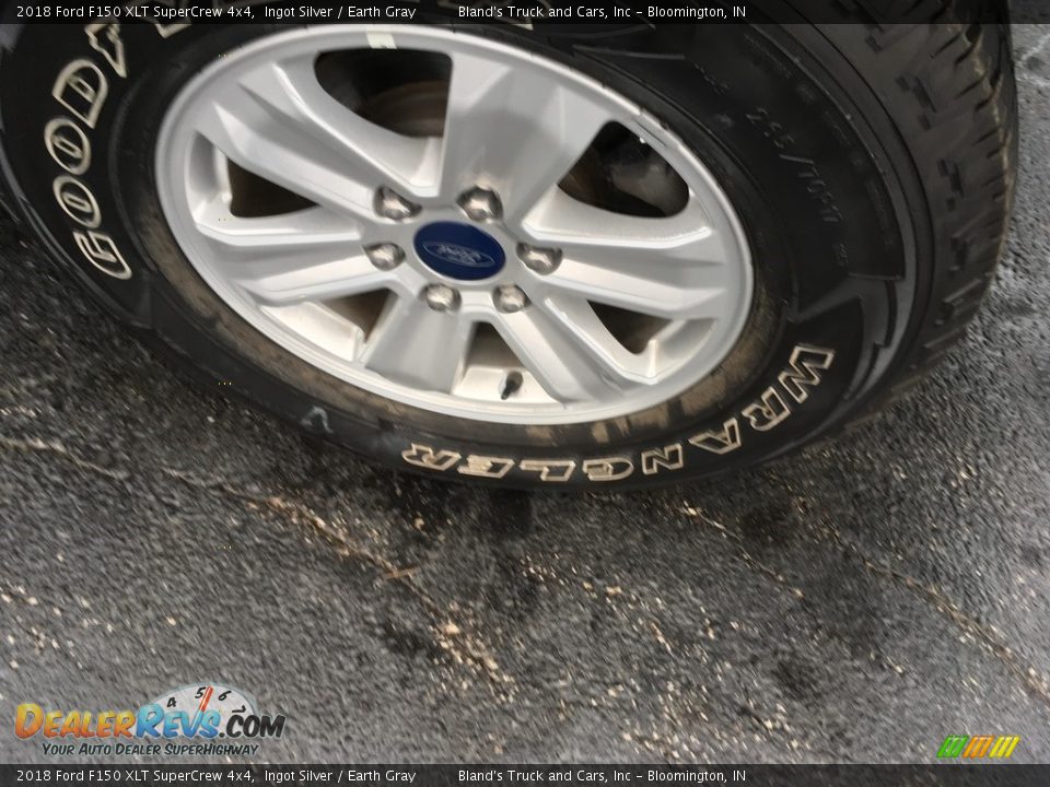2018 Ford F150 XLT SuperCrew 4x4 Ingot Silver / Earth Gray Photo #28
