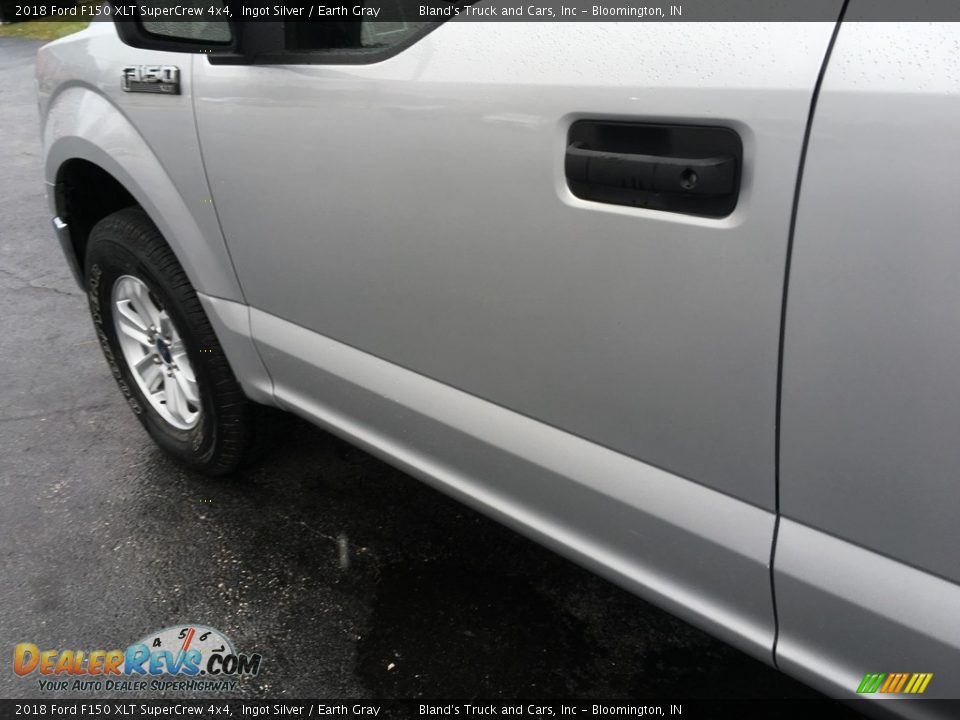 2018 Ford F150 XLT SuperCrew 4x4 Ingot Silver / Earth Gray Photo #31