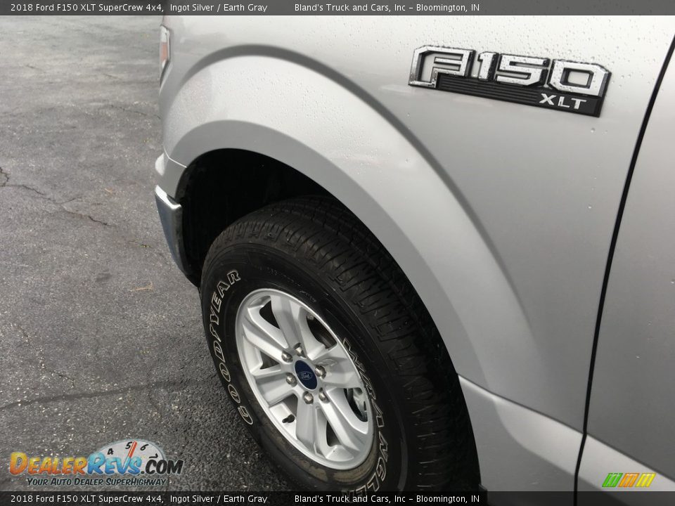 2018 Ford F150 XLT SuperCrew 4x4 Ingot Silver / Earth Gray Photo #32