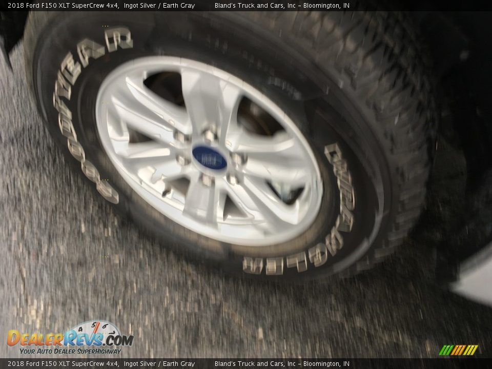 2018 Ford F150 XLT SuperCrew 4x4 Ingot Silver / Earth Gray Photo #33