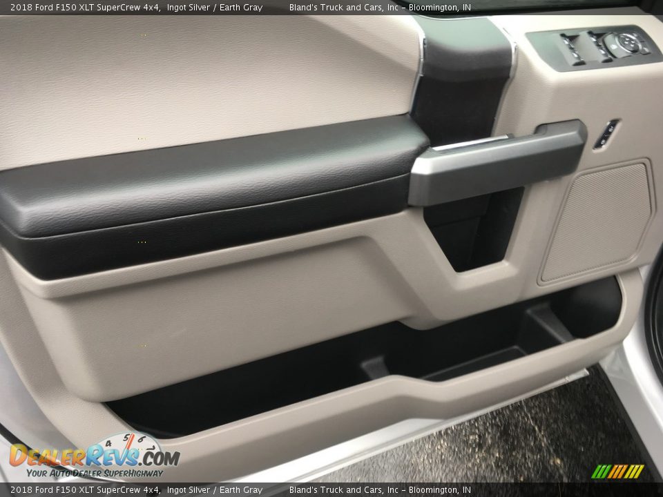 2018 Ford F150 XLT SuperCrew 4x4 Ingot Silver / Earth Gray Photo #35