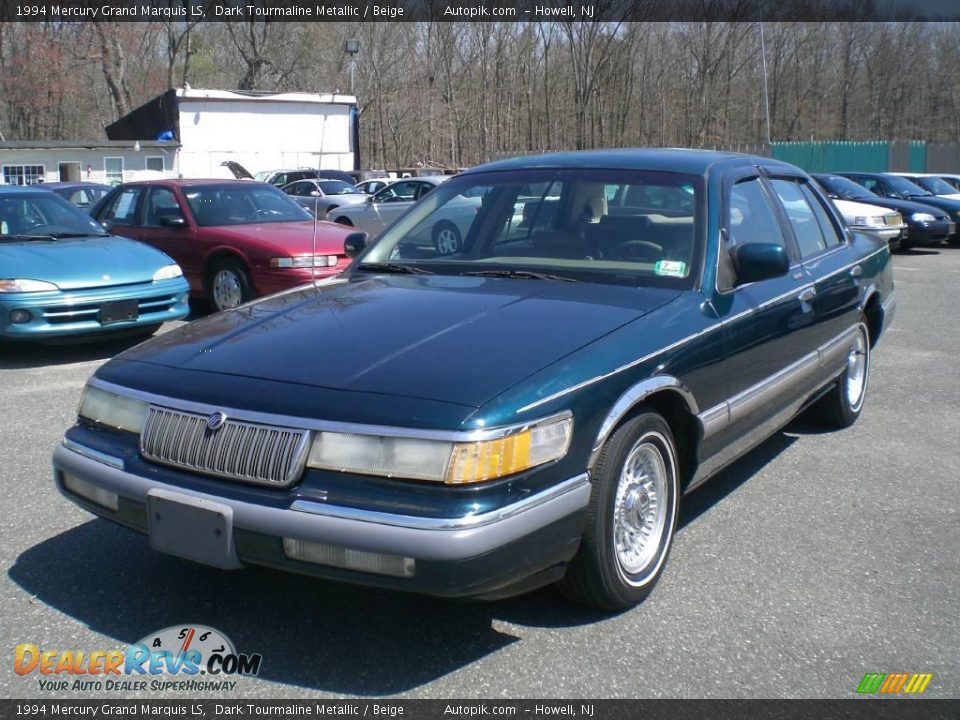 1994 Mercury Grand Marquis LS Dark Tourmaline Metallic / Beige Photo #3