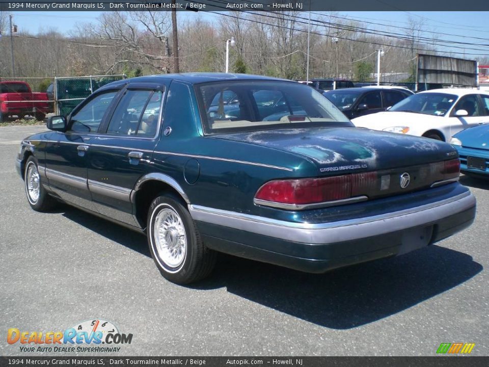 1994 Mercury Grand Marquis LS Dark Tourmaline Metallic / Beige Photo #5